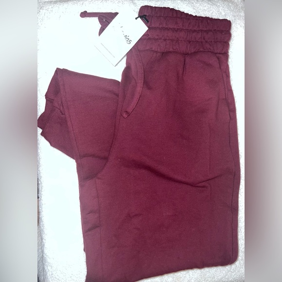 Kosmios Burgundy Joggers Size Small BRAND NEW - Picture 4 of 4